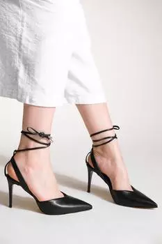 Высокие каблуки - Черный - Туфли на шпильке Marjin, черный