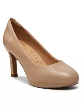 Высокие каблуки Clarks, бежевый