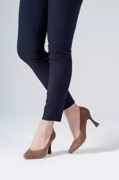 Высокие каблуки - Коричневый - Туфли на шпильке CZ London, коричневый