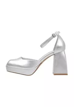 Высокие каблуки LIV Krack Core, серебро