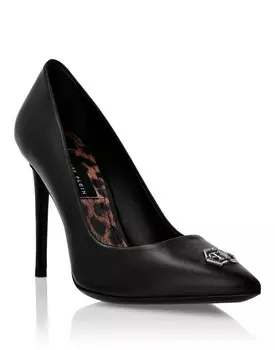 Высокие каблуки с декольте Philipp Plein, черный