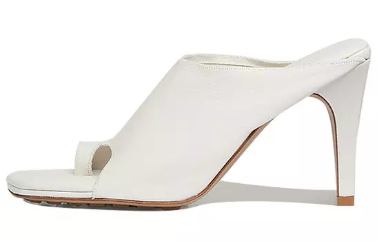 Высокие каблуки женские белые Bottega Veneta