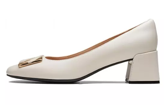 Высокие каблуки женские белые Clarks