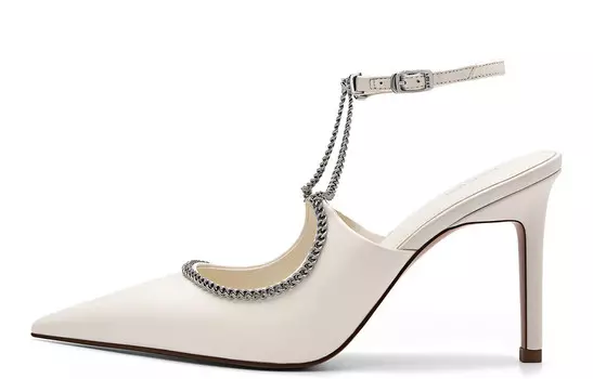 Высокие каблуки женские белые Pedro