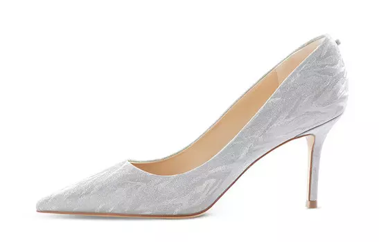 Высокие каблуки женские серебристые 7Or9