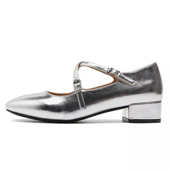 Высокие каблуки женские серебристые Westlink