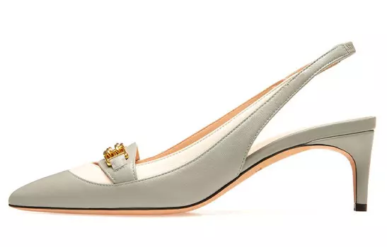 Высокие каблуки женские серые Bally