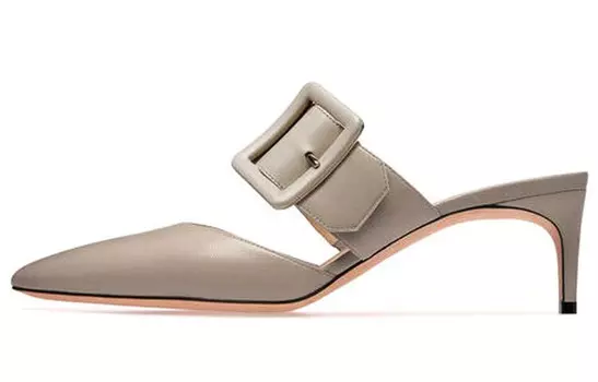 Высокие каблуки женские серые Bally