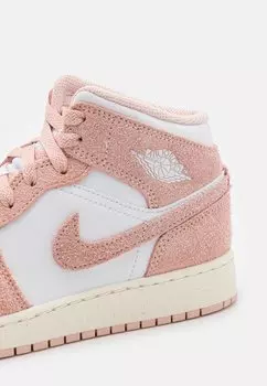 Высокие кеды Air Jordan 1 Mid Se Unisex Jordan, белый/Legend Pink/парус