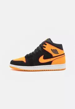Высокие кеды AIR JORDAN 1 MID SE Jordan, черный/оранжевый/красный/белый