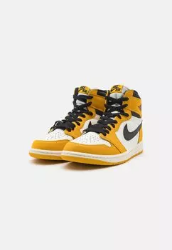 Высокие кеды Air Jordan 1 Retro Unisex Jordan, желтый