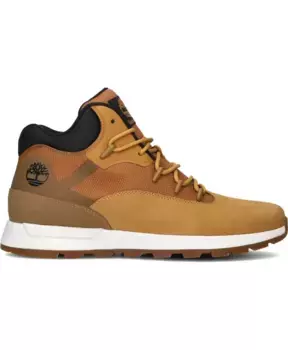 Высокие кеды Camel стильный образ Timberland, коричневый