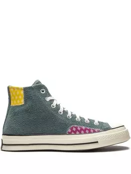 Высокие кеды Chuck 70 с эффектом потертости Converse, зеленый