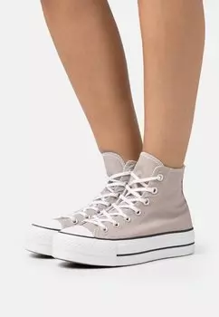 Высокие кеды Chuck Taylor All Star Lift Platform Converse, камень/белый/черный