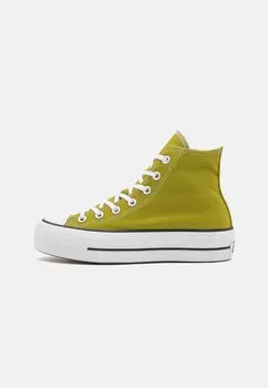 Высокие кеды CHUCK TAYLOR ALL STAR LIFT PLATFORM Converse, зеленый