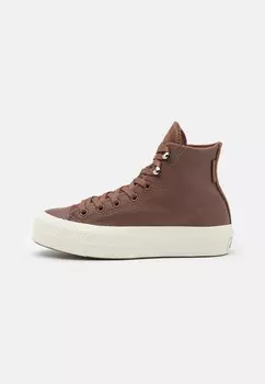Высокие кеды CHUCK TAYLOR ALL STAR LIFT PLATFORM WATER REPELLENT Converse, коричневый