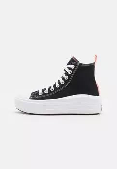 Высокие кеды Chuck Taylor All Star Move Converse, цвет black/pink salt/white