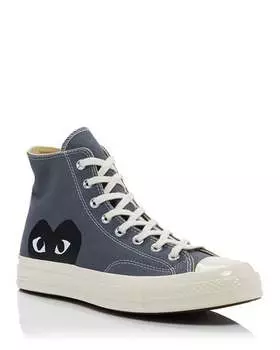 Высокие кеды Chuck Taylor унисекс из коллаборации с Converse Comme des Garons, цвет Gray