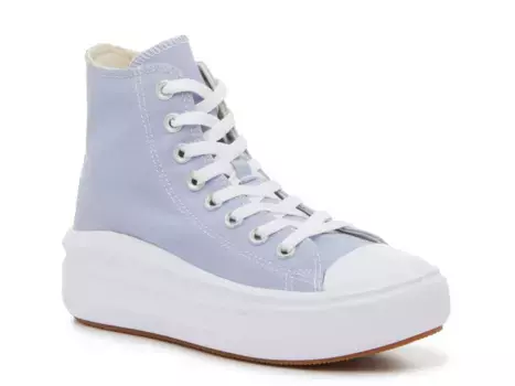 Высокие кеды Converse Chuck Taylor All Star Move - женские, сиреневый оловянно-голубой