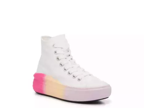 Высокие кеды Converse Chuck Taylor All Star Move Hyper Bright - женские, белые/фиолетовые
