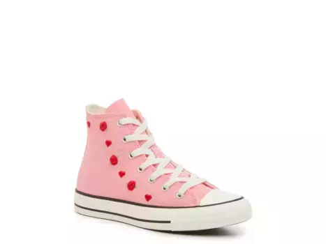 Высокие кеды Converse Chuck Taylor All Star - детские, светло-розовые