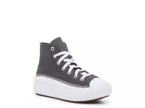 Высокие кеды Converse Chuck Taylor All Star Move Platform - детские, серые