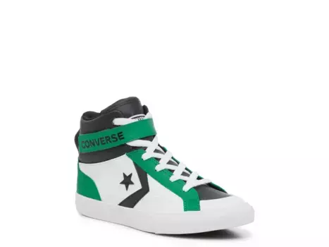 Высокие кеды Converse Pro Blaze — детские, белые/зеленые/черные