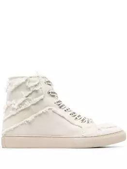 Высокие кеды Flash Zadig&Voltaire, бежевый