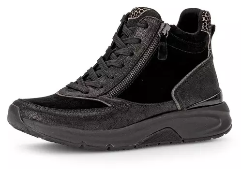 Высокие кеды Gabor Rollingsoft High-Top Sneakers, черный