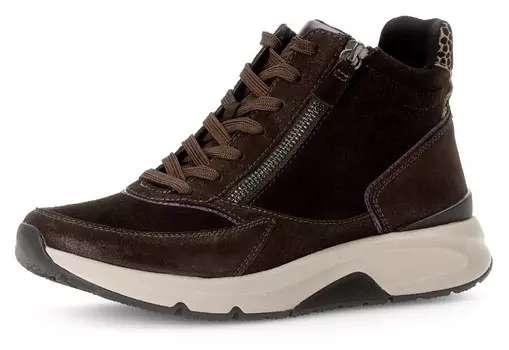 Высокие кеды Gabor Rollingsoft High-Top Sneakers, темно-коричневый