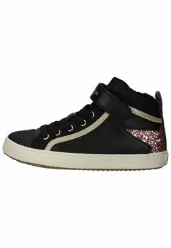 Высокие кеды Geox, цвет black dk/pink