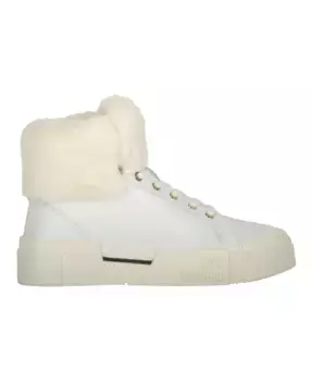 Высокие кеды из искусственного меха Love Moschino, белый