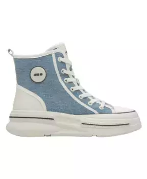 Высокие кеды из мягкого текстиля Estro, синий