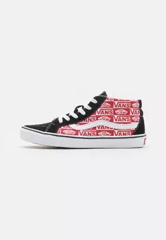 Высокие кеды Jn Sk8-Mid Reissue Unisex Vans, цвет black/racing red