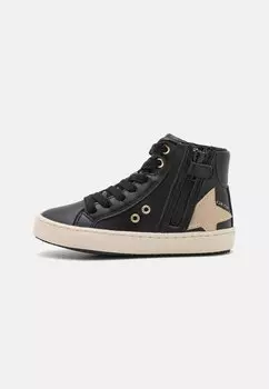 Высокие кеды Kalispera Girl Geox, цвет black/platinum