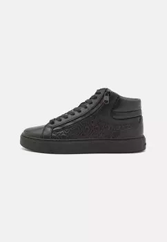 Высокие кеды LACE UP ZIP MONO Calvin Klein, тройной черный