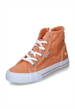 Высокие кеды Mustang, оранжевые