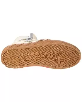 Высокие кеды Off-White Floating Arrow из кожи и замши, белый