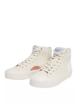 Высокие кеды Pepe Jeans High-Top Sneakers, белый
