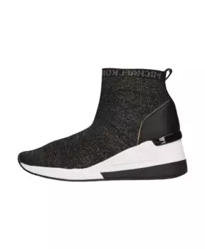 Высокие кеды с блестками Skyler Bootie Michael Kors, черный
