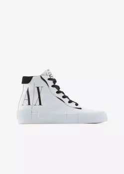 Высокие кеды с логотипом Armani Exchange, белый