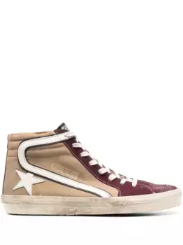 Высокие кеды с нашивкой-логотипом GOLDEN GOOSE, нейтральный