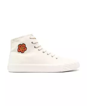Высокие кеды с вышитым мотивом Kenzo, белый