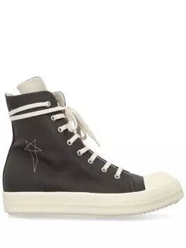 Высокие кеды с вышивкой Pentagram Rick Owens DRKSHDW, черный