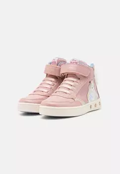 Высокие кеды SKYLIN GIRL LIGHT UP Geox, светло-розовый