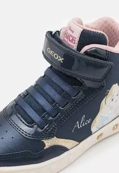 Высокие кеды SKYLIN GIRL LIGHT UP Geox, темно-синий