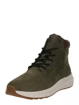 Высокие кеды TOMMY HILFIGER High-Top Sneakers, оливковый
