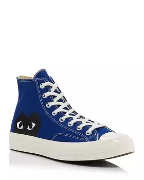 Высокие кеды унисекс Comme Des Garcons PLAY x Converse Chuck Taylor, синий