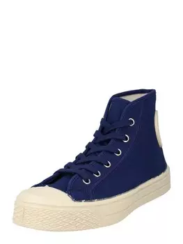 Высокие кеды US Rubber High-Top Sneakers SUMMER, темно-синий