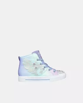 Высокие кеды в форме шлема для девочек Twinkle Sparks Wing Charm с подсветкой Skechers, фиолетовый